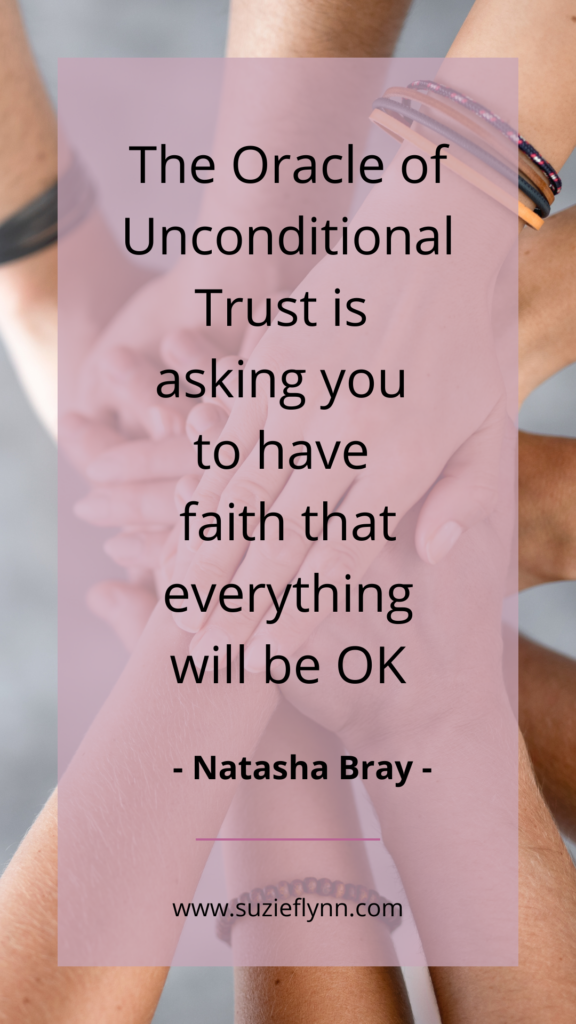 The Oracle of Unconditional Trust is asking you to have faith that everything will be OK